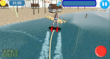 Flyboard simulator water dive