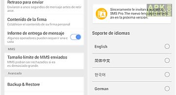 Go sms pro spanish language pa