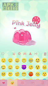 pink jelly kika keyboard theme