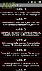 100 hadith on life style