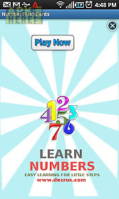 learn number flashcards - kids