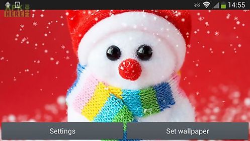 christmas snowman live wallpaper