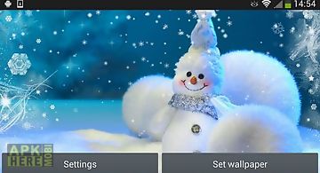 Christmas snowman Live Wallpaper