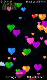 heart balloons  live wallpaper