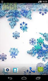 beautiful snowflakes live wallpaper