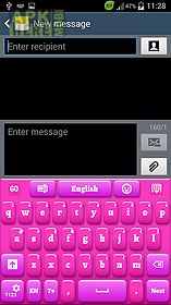 pink keyboard for smartphone