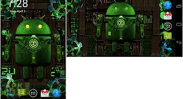 Steampunk droid free wallpaper