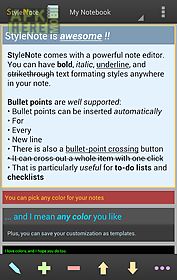 stylenote notes & memos