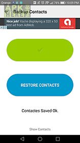 easy backup contacts
