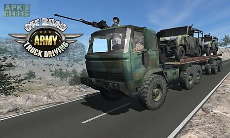 off road army truck driving