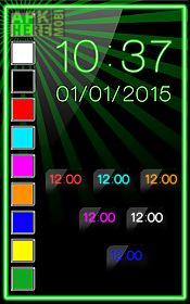 neon digital clock