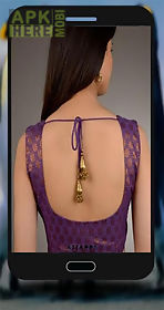 saree blouse neck mode