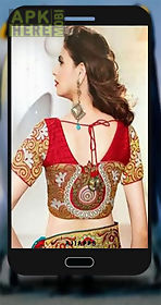 saree blouse neck mode