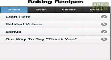 Baking recipes app