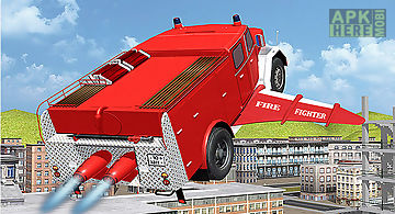 Flying firetruck city pilot 3d