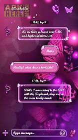 (free) go sms butterfly theme