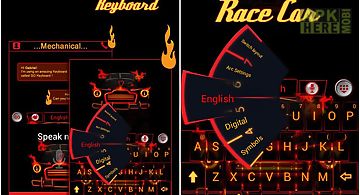 Car and speed keyboard theme