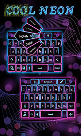 cool neon go keyboard theme
