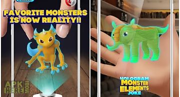 Hologram monster elements joke
