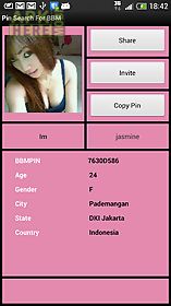 pin search for bbm