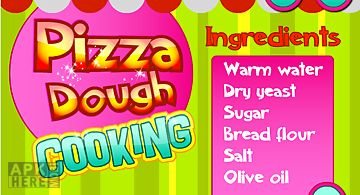 Pizza dough cooking