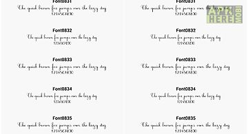 Fonts for flipfont 83