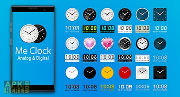 Me clock widget-analog&digital