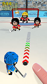 blocky hockey: ice runner