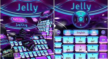 Neon jelly go keyboard theme