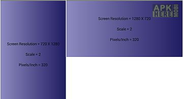 Screen resolution & density