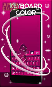 keyboard color pink theme