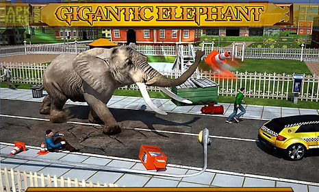 angry elephant attack 3d