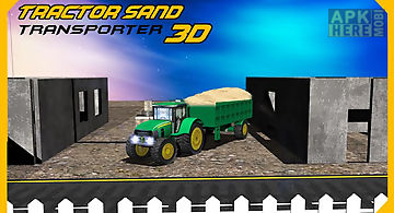 Tractor sand transporter 3d