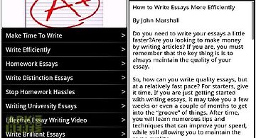How to write an essay