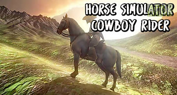 Horse simulator: cowboy rider
