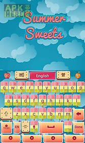 summer sweets keyboard theme