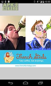 french girls drawing viewer