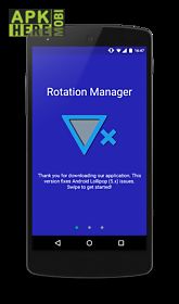 rotation manager - control