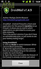 droidwall - android firewall