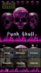punk skull 💀 keyboard theme