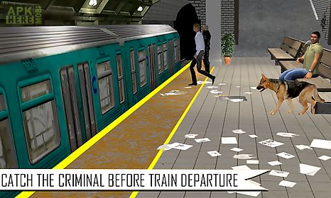 police dog subway criminals