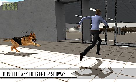 police dog subway criminals