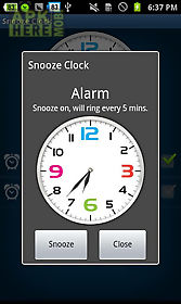 snooze clock - friendly clock