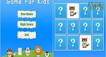 Animals memory game for kids - f..