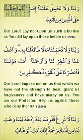 duas from the holy quran
