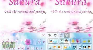 Sakura theme keyboard emoji