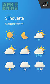 cartoon cute weather icon set