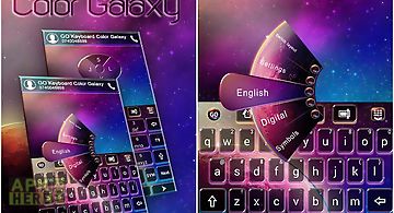 Go keyboard color galaxy theme