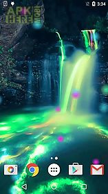neon waterfalls live wallpaper