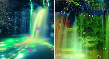 Neon waterfalls Live Wallpaper